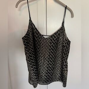 Black and Silver Camisole